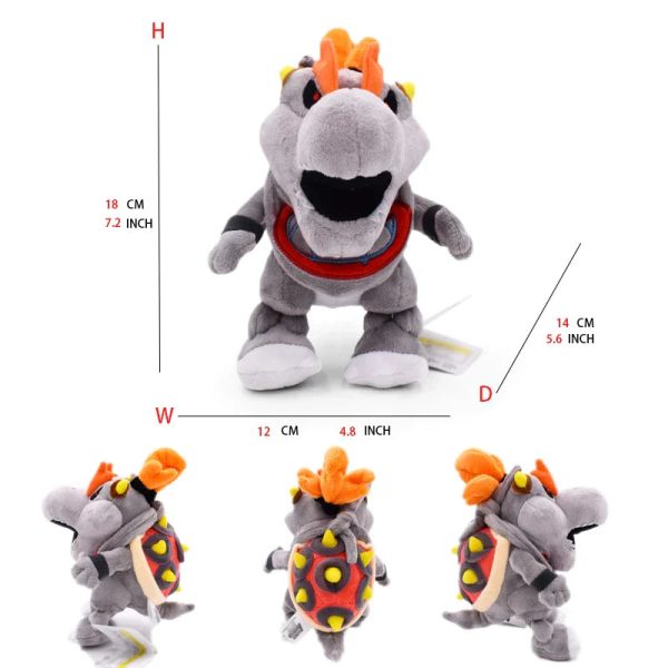 Super Mario Bros Plush Toys - Adorable Bowser Jr, Meowser & Lemmy Dolls