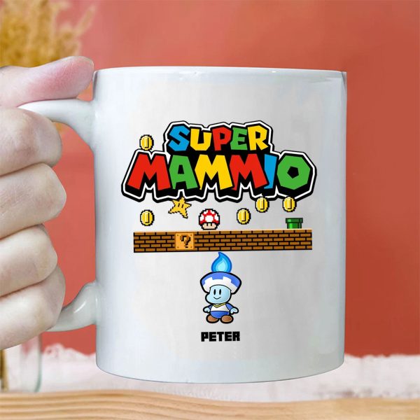 Super Mario Mammio - Gift For Mother - Personalized Ceramic Mug - CL05 NH96 Super Mario Mammio - Gift For Mother - Personalized Ceramic Mug - CL05 NH96