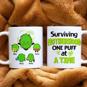Surviving Motherhood, Gift For Mom, Personalized Mug, Funny Mom And Kid Mug, Mother's Day Gift