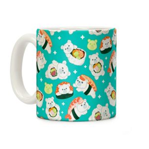 Sushi Bears Pattern Coffee Mug