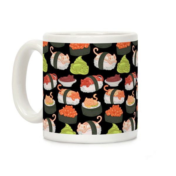 Sushi Cats Pattern Coffee Mug Sushi Cats Pattern Coffee Mug