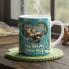 Sweet Otter Couple Coffee Mug - Personalized Gift For Couples 03NATA200126