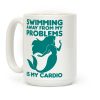 Swimming Away From My Problems Is My Cardio Coffee Mug Swimming Away From My Problems Is My Cardio Coffee Mug
