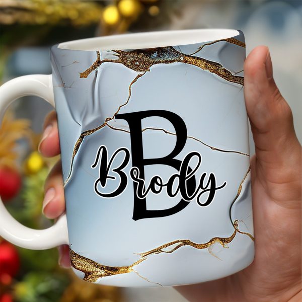 Swirled Marble Your Name Your Adventure Mug - Personalized Custom Coffee Mug - BST116_MG Swirled Marble Your Name Your Adventure Mug - Personalized Custom Coffee Mug - BST116_MG