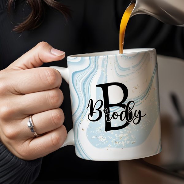 Swirled Marble Your Name Your Adventure Mug - Personalized Custom Coffee Mug - BST116_MG Swirled Marble Your Name Your Adventure Mug - Personalized Custom Coffee Mug - BST116_MG
