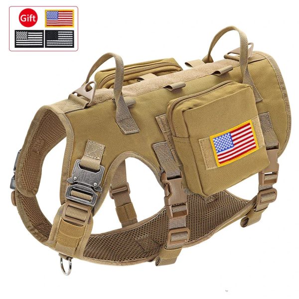 Tactical Military Dog Harness Set - Vest, Leash, Pouches Tactical Military Dog Harness Set - Vest, Leash, Pouches