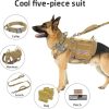 Tactical Military Dog Harness Set - Vest, Leash, Pouches Tactical Military Dog Harness Set - Vest, Leash, Pouches