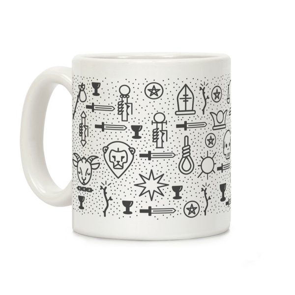 Tarot Card Pattern Coffee Mug Tarot Card Pattern Coffee Mug