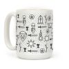 Tarot Card Pattern Coffee Mug Tarot Card Pattern Coffee Mug