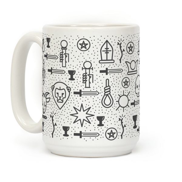 Tarot Card Pattern Coffee Mug Tarot Card Pattern Coffee Mug