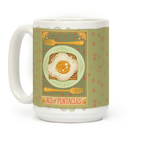 Tarot Card: The Egg Of Pentacles Coffee Mug Tarot Card: The Egg Of Pentacles Coffee Mug