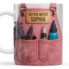Tattoo Artist Customized Name With Tattoo Machines And Ink Bottles - Personalized Custom Coffee Mug - JBS002_MG Tattoo Artist Customized Name With Tattoo Machines And Ink Bottles - Personalized Custom Coffee Mug - JBS002_MG