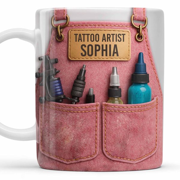Tattoo Artist Customized Name With Tattoo Machines And Ink Bottles - Personalized Custom Coffee Mug - JBS002_MG Tattoo Artist Customized Name With Tattoo Machines And Ink Bottles - Personalized Custom Coffee Mug - JBS002_MG