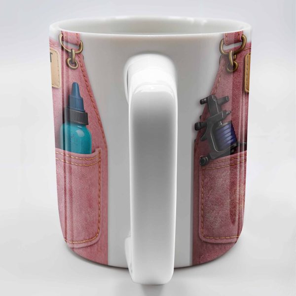 Tattoo Artist Customized Name With Tattoo Machines And Ink Bottles - Personalized Custom Coffee Mug - JBS002_MG Tattoo Artist Customized Name With Tattoo Machines And Ink Bottles - Personalized Custom Coffee Mug - JBS002_MG