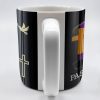 Teach Like Paul, Fight Like David, Build Like Noah, Cross and Dove - Personalized Custom Coffee Mug - FTH070_MG