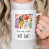 Teach Love Inspire Personalized Mug, Watercolor Teacher Gift with Custom Name Teach Love Inspire Personalized Mug, Watercolor Teacher Gift with Custom Name