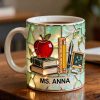 Teacher Appreciation - Personalized White Edge To Egde Mug - Special Gift For Teachers NL122