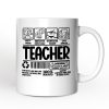 Teacher Label Personalized Mug, Funny Barcode for Dedicated Educators Gift with Custom Name Teacher Label Personalized Mug, Funny Barcode for Dedicated Educators Gift with Custom Name