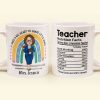Teacher Nutrition Facts - Personalized Mug Teacher Nutrition Facts - Personalized Mug