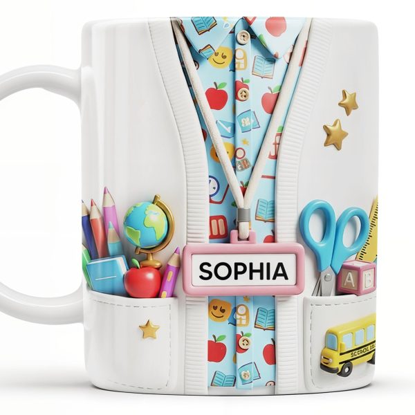 Teacher Nutritional Facts, Classroom Supplies - Personalized Custom Coffee Mug - TEACH061_MG Teacher Nutritional Facts, Classroom Supplies - Personalized Custom Coffee Mug - TEACH061_MG