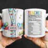 Teacher Nutritional Facts, Classroom Supplies - Personalized Custom Coffee Mug - TEACH061_MG Teacher Nutritional Facts, Classroom Supplies - Personalized Custom Coffee Mug - TEACH061_MG