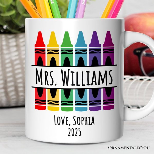 Teacher Personalized Christmas Mug, School Theme Appreciation Gift Teacher Personalized Christmas Mug, School Theme Appreciation Gift
