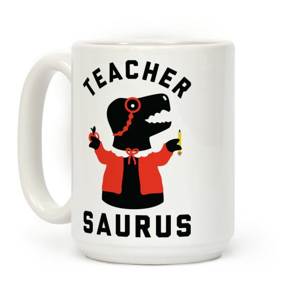 Teacher Saurus Cardigan Coffee Mug Teacher Saurus Cardigan Coffee Mug