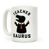 Teacher Saurus Tie Coffee Mug Teacher Saurus Tie Coffee Mug