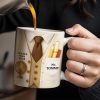 Teacher Since 2025, Suit, Tie, Globe, And Pens Design - Personalized Custom Coffee Mug - TEACH003_MG
