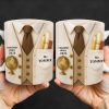 Teacher Since 2025, Suit, Tie, Globe, And Pens Design - Personalized Custom Coffee Mug - TEACH003_MG