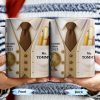 Teacher Since 2025, Suit, Tie, Globe, And Pens Design - Personalized Custom Coffee Mug - TEACH003_MG
