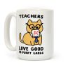 Teachers Love Good Re-purrt Cards Coffee Mug Teachers Love Good Re-purrt Cards Coffee Mug