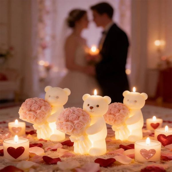 Teddy Bear Holding Rose Bouquet Silicone Mold – Romantic Candle and Resin Casting for Valentine’s Day Teddy Bear Holding Rose Bouquet Silicone Mold – Romantic Candle and Resin Casting for Valentine’s Day