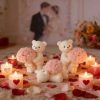 Teddy Bear Holding Rose Bouquet Silicone Mold – Romantic Candle and Resin Casting for Valentine’s Day