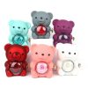 Teddy Bear Rose Jewelry Gift Box with Rotating Necklace Case Teddy Bear Rose Jewelry Gift Box with Rotating Necklace Case