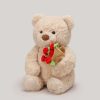 Teddy Bear with Roses Plush Toy Romantic Gift Teddy Bear with Roses Plush Toy Romantic Gift