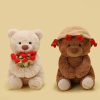 Teddy Bear with Roses Plush Toy Romantic Gift Teddy Bear with Roses Plush Toy Romantic Gift