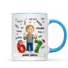 Teen Kid Custom Name Six Seven 3D Effect - Personalized Mug - 2025 Slang, Funny Teen Grandkid, Gen Alpha Christmas Gift Teen Kid Custom Name Six Seven 3D Effect - Personalized Mug - 2025 Slang, Funny Teen Grandkid, Gen Alpha Christmas Gift
