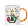 Teen Kid Custom Name Six Seven 3D Effect - Personalized Mug - 2025 Slang, Funny Teen Grandkid, Gen Alpha Christmas Gift Teen Kid Custom Name Six Seven 3D Effect - Personalized Mug - 2025 Slang, Funny Teen Grandkid, Gen Alpha Christmas Gift
