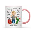 Teen Kid Custom Name Six Seven 3D Effect - Personalized Mug - 2025 Slang, Funny Teen Grandkid, Gen Alpha Christmas Gift Teen Kid Custom Name Six Seven 3D Effect - Personalized Mug - 2025 Slang, Funny Teen Grandkid, Gen Alpha Christmas Gift