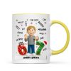 Teen Kid Custom Name Six Seven 3D Effect - Personalized Mug - 2025 Slang, Funny Teen Grandkid, Gen Alpha Christmas Gift Teen Kid Custom Name Six Seven 3D Effect - Personalized Mug - 2025 Slang, Funny Teen Grandkid, Gen Alpha Christmas Gift