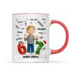 Teen Kid Custom Name Six Seven 3D Effect - Personalized Mug - 2025 Slang, Funny Teen Grandkid, Gen Alpha Christmas Gift Teen Kid Custom Name Six Seven 3D Effect - Personalized Mug - 2025 Slang, Funny Teen Grandkid, Gen Alpha Christmas Gift