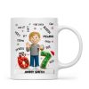 Teen Kid Custom Name Six Seven 3D Effect - Personalized Mug - 2025 Slang, Funny Teen Grandkid, Gen Alpha Christmas Gift Teen Kid Custom Name Six Seven 3D Effect - Personalized Mug - 2025 Slang, Funny Teen Grandkid, Gen Alpha Christmas Gift