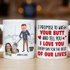 Tell You I Love You Every Day For The Rest Of Our Lives, Funny Custom Couple Face Coffee Mug, Gift For Couple, Valentine's Gift Tell You I Love You Every Day For The Rest Of Our Lives, Funny Custom Couple Face Coffee Mug, Gift For Couple, Valentine's Gift