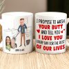 Tell You I Love You Every Day For The Rest Of Our Lives, Funny Custom Couple Face Coffee Mug, Gift For Couple, Valentine's Gift Tell You I Love You Every Day For The Rest Of Our Lives, Funny Custom Couple Face Coffee Mug, Gift For Couple, Valentine's Gift