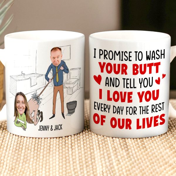 Tell You I Love You Every Day For The Rest Of Our Lives, Funny Custom Couple Face Coffee Mug, Gift For Couple, Valentine's Gift Tell You I Love You Every Day For The Rest Of Our Lives, Funny Custom Couple Face Coffee Mug, Gift For Couple, Valentine's Gift