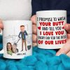 Tell You I Love You Every Day For The Rest Of Our Lives, Funny Custom Couple Face Coffee Mug, Gift For Couple, Valentine's Gift Tell You I Love You Every Day For The Rest Of Our Lives, Funny Custom Couple Face Coffee Mug, Gift For Couple, Valentine's Gift