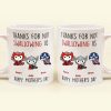Thank Super Mom For Not Swallowing Us - Gift For Mom, Grandmother - Personalized Ceramic Mug Thank Super Mom For Not Swallowing Us - Gift For Mom, Grandmother - Personalized Ceramic Mug
