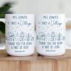 Thank You Exchange Gift For Team, Employee Appreciation It Takes A Village - Personalized Mug Thank You Exchange Gift For Team, Employee Appreciation It Takes A Village - Personalized Mug