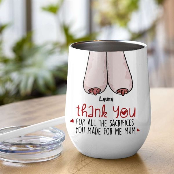Thank You For All The Sacrifices, Gift For Mom, Personalized Mug, Saggy Boobs Mug, Mother's Day Gift Thank You For All The Sacrifices, Gift For Mom, Personalized Mug, Saggy Boobs Mug, Mother's Day Gift